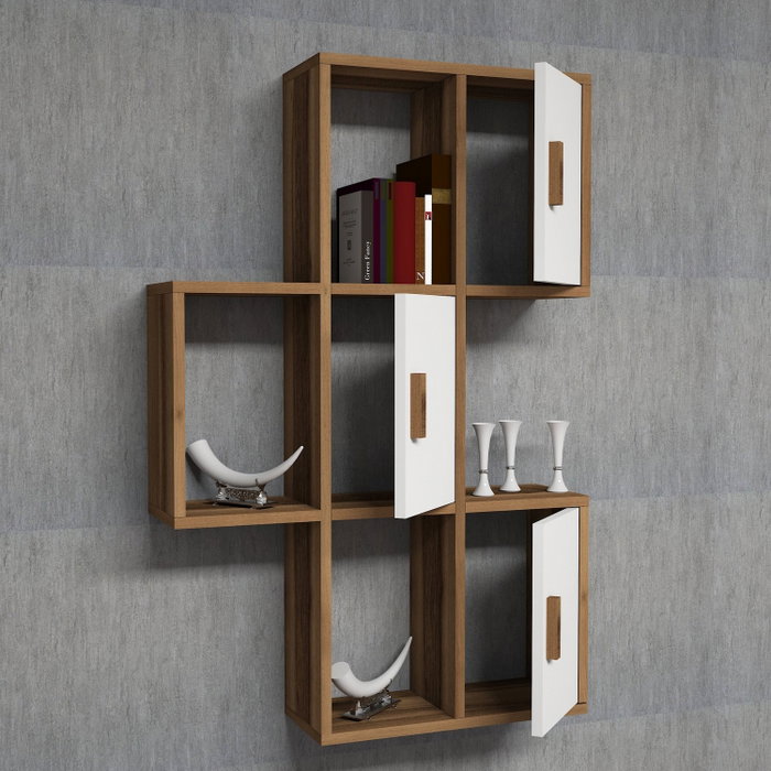 Hanah Home Flora - Nogal y Blanco